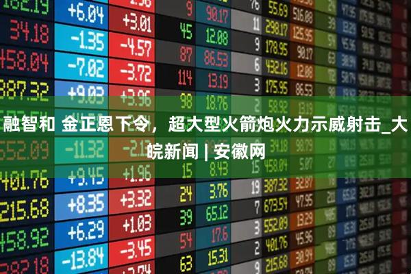 融智和 金正恩下令，超大型火箭炮火力示威射击_大皖新闻 | 安徽网