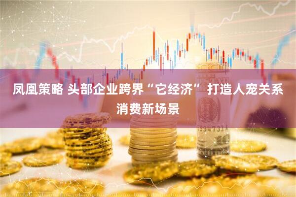 凤凰策略 头部企业跨界“它经济” 打造人宠关系消费新场景