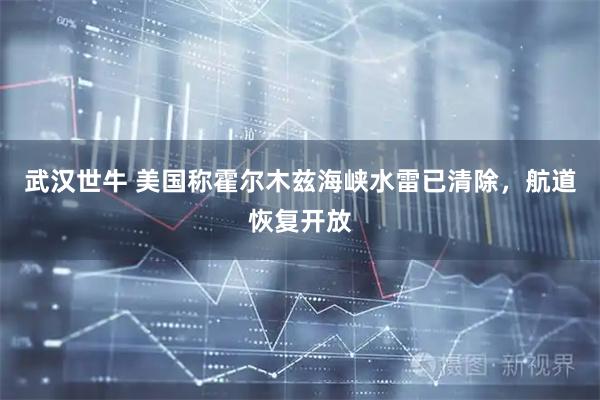 武汉世牛 美国称霍尔木兹海峡水雷已清除，航道恢复开放